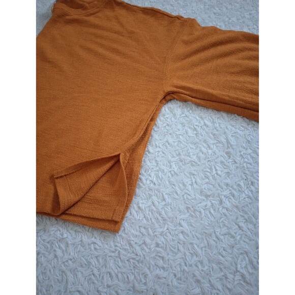 H&M Women’s Mustard  Basic  Blouse 3/4  Sleeve Sz M - Picture 10 of 10